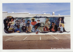 Blues Highway Mural Postcard