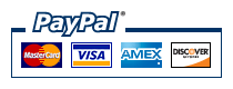 We Accept All Major Debit and Credit Cards As Well as PayPal